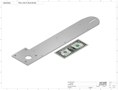 Wrap Around Labeler Part  TRU-L-W2-TL-MLK-09-006