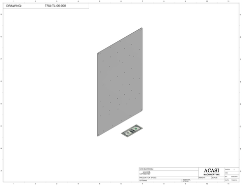 Front and Back Labeler Part  TRU-TL-06-008 By Acasi Machinery