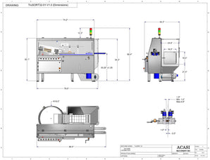 Bottle Unscrambler - Model TruSort-32 Drawings, by Acasi Machinery Inc.