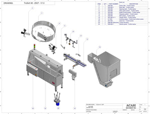 Bottle Unscrambler Model TruSort-SO Parts