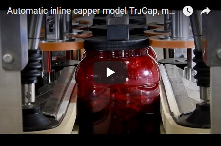 Automatic Inline Bottle Capping Machine with Vibratory Cap Feeder Model TruCap-X-Vib Videos