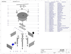 Unscrambling Rotary Table Model RU 3200 Parts