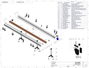 Variable Speed Power Conveyor, Assy CV160-01-V16, by Acasi Machinery Inc.