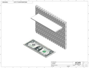 Variable speed floor level cap elevator, model CF1100, Component KVP-7F10SWP0080P2060, by Acasi Machinery Inc.