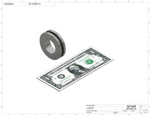 Variable speed floor level cap elevator, model CF1100, Component M1-03380714, by Acasi Machinery Inc.