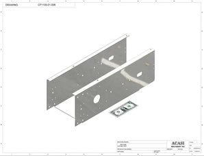 Variable speed floor level cap elevator, model CF1100, Part CF1100-01-006, by Acasi Machinery Inc.