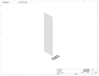 Variable speed floor level cap elevator, model CF1100, Part CF1100-01-008, by Acasi Machinery Inc.