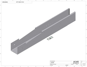 Variable speed floor level cap elevator, model CF1100, Part CF1100-01-012, by Acasi Machinery Inc.