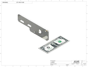 Variable speed floor level cap elevator, model CF1100, Part CF1100-01-026, by Acasi Machinery Inc.