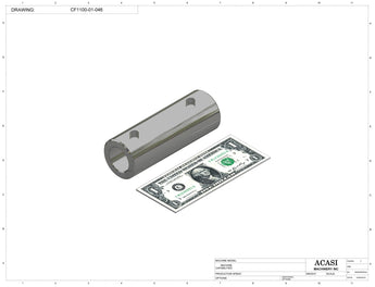 Variable speed floor level cap elevator, model CF1100, Part CF1100-01-046, by Acasi Machinery Inc.