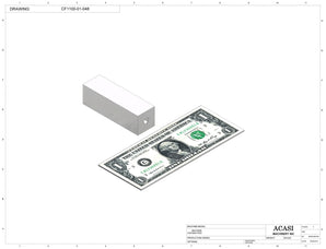Variable speed floor level cap elevator, model CF1100, Part CF1100-01-048, by Acasi Machinery Inc.