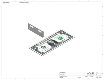 Variable speed floor level cap elevator, model CF1100, Part CF1100-01-052, by Acasi Machinery Inc.