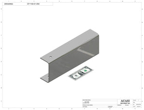 Variable speed floor level cap elevator, model CF1100, Part CF1100-01-054, by Acasi Machinery Inc.