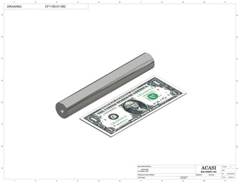 Variable speed floor level cap elevator, model CF1100, Part CF1100-01-062, by Acasi Machinery Inc.