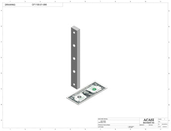 Variable speed floor level cap elevator, model CF1100, Part CF1100-01-066, by Acasi Machinery Inc.