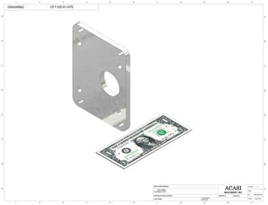 Variable speed floor level cap elevator, model CF1100, Part CF1100-01-070, by Acasi Machinery Inc.