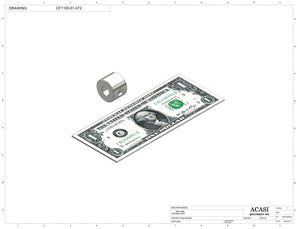 Variable speed floor level cap elevator, model CF1100, Part CF1100-01-072, by Acasi Machinery Inc.