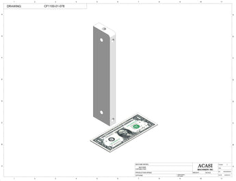 Variable speed floor level cap elevator, model CF1100, Part CF1100-01-078, by Acasi Machinery Inc.
