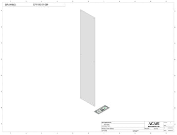 Variable speed floor level cap elevator, model CF1100, Part CF1100-01-086, by Acasi Machinery Inc.