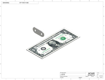 Variable speed floor level cap elevator, model CF1100, Part CF1100-01-092, by Acasi Machinery Inc.