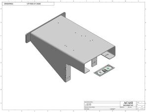 Vertical wheel cap feeder, model CF 7000, Assy CF7000-01-050E, by Acasi Machinery Inc.