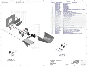 Vertical wheel cap feeder, model CF 7000, Assy CF7000-01-V16, by Acasi Machinery Inc.