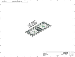 Vertical wheel cap feeder, model CF 7000, Component JON-C850X068SSX2.00, by Acasi Machinery Inc.