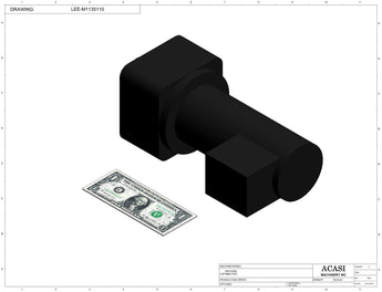 Vertical wheel cap feeder, model CF 7000, Component LEE-M1135110, by Acasi Machinery Inc.