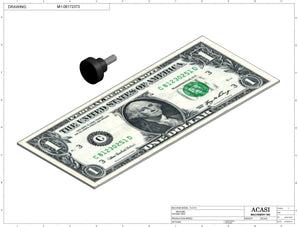 Vertical wheel cap feeder, model CF 7000, Component M1-06172373, by Acasi Machinery Inc.