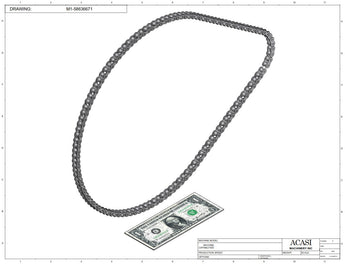 Vertical wheel cap feeder, model CF 7000, Component M1-35403948, by Acasi Machinery Inc.
