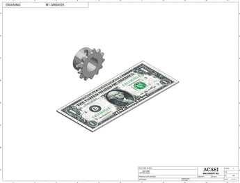 Vertical wheel cap feeder, model CF 7000, Component M1-36684025, by Acasi Machinery Inc.