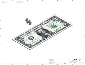 Vertical wheel cap feeder, model CF 7000, Component M1-58639006, by Acasi Machinery Inc.