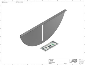 Vertical wheel cap feeder, model CF 7000, Part CF7000-01-006, by Acasi Machinery Inc.