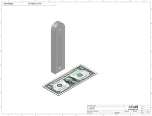 Vertical wheel cap feeder, model CF 7000, Part CF7000-01-018, by Acasi Machinery Inc.Part CF7000-01-018