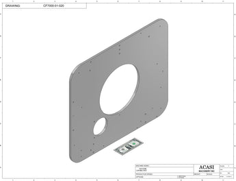 Vertical wheel cap feeder, model CF 7000, Part CF7000-01-020, by Acasi Machinery Inc.