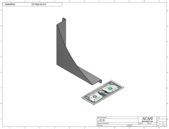Vertical wheel cap feeder, model CF 7000, Part CF7000-03-014, by Acasi Machinery Inc.