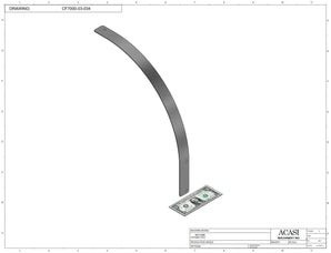 Vertical wheel cap feeder, model CF 7000, Part CF7000-03-034, by Acasi Machinery Inc.