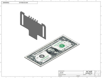 Vertical wheel cap feeder, model CF 7000, Part CF7000-03-044, by Acasi Machinery Inc.