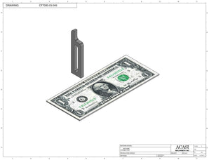 Vertical wheel cap feeder, model CF 7000, Part CF7000-03-045, by Acasi Machinery Inc.