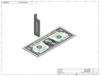 Vertical wheel cap feeder, model CF 7000, Part CF7000-03-045, by Acasi Machinery Inc.