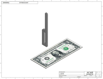 Vertical wheel cap feeder, model CF 7000, Part CF7000-03-047, by Acasi Machinery Inc.