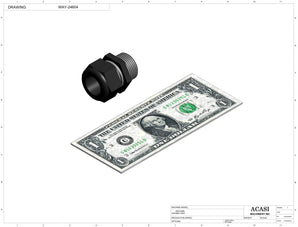 Automatic inline piston filler machine, high viscocity liquid products, model PI3300, Component WAY-24604, by Acasi Machinery