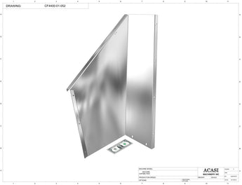 Waterfall cap feeder and sorter, model CF4400, Part CF4400-01-052, by Acasi Machinery Inc.
