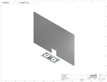 Waterfall cap feeder and sorter, model CF4400, Part CF4400-01-100, by Acasi Machinery Inc.