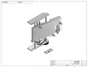 Waterfall cap feeder and sorter, model 800-000, Assy 800-300, by Acasi Machinery Inc.