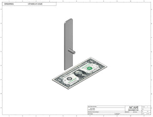 Waterfall cap feeder and sorter, model 800-000, Assy CF4400-01-032E, by Acasi Machinery Inc.