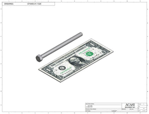 Waterfall cap feeder and sorter, model 800-000, Assy CF4400-01-132E, by Acasi Machinery Inc.