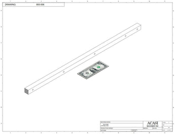 Waterfall cap feeder and sorter, model 800-000, Part 800-006, by Acasi Machinery Inc.