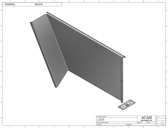 Waterfall cap feeder and sorter, model 800-000, Part 800-018, by Acasi Machinery Inc.
