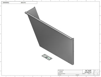 Waterfall cap feeder and sorter, model 800-000, Part 800-019, by Acasi Machinery Inc.